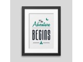 The adventure begins Framed poster